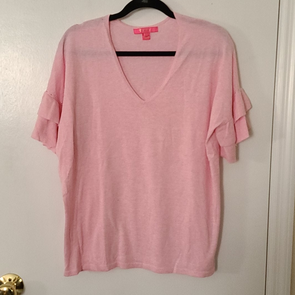 Lilly Pulitzer pink top size medium